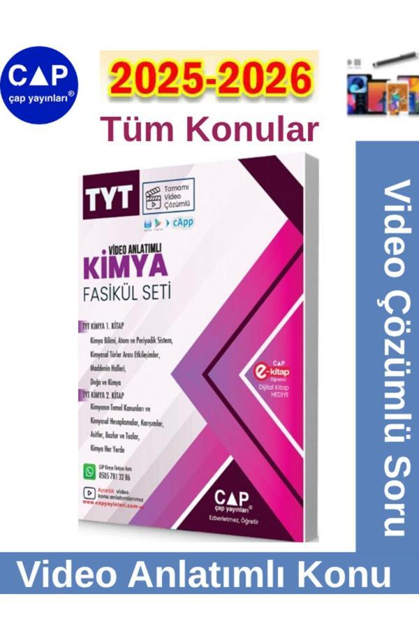 2025-2026 Müfredat Tyt Kimya Video Anlatımlı-Video Çözümlü Fasikül Seti+Android Kalem - Çap Yayınları - Image 1