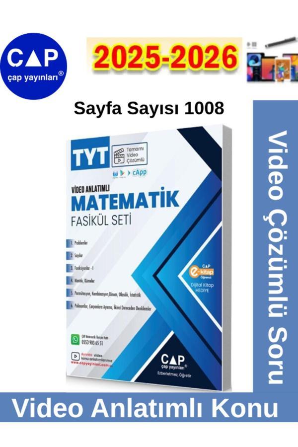 2025-2026 Müfredat Tyt Matematik Video Anlatımlı-Video Çözümlü Fasikül Seti+Android Kalem - Çap Yayınları - Image 1