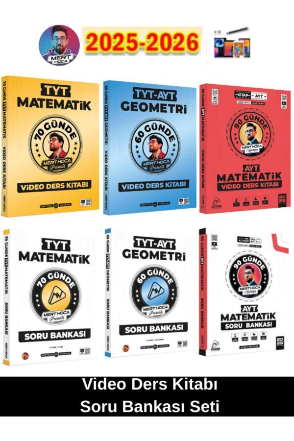 70 Günde Tyt Mat Soru-Video+90 Günde Ayt Mat Soru-Video-60 Günde Tyt-Ayt Geo. Soru-Video Kitabı - Mert Hoca Yayınları - Image 1