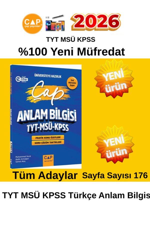 2025-2026 Tyt Msü Kpss Türkçe Anlam Bilgisi Üniversiteye Hazırlık+Tablet Kalemi - Çap Yayınları - Image 1