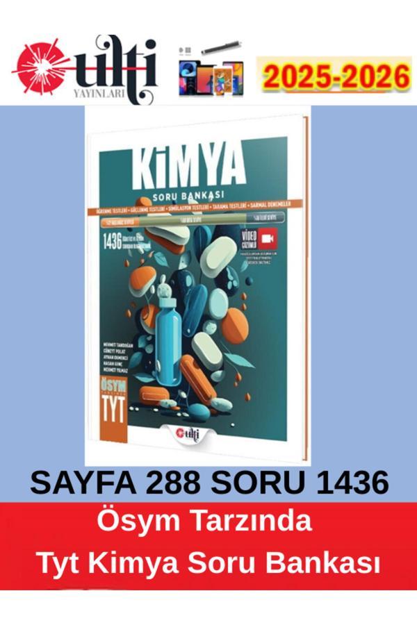 2025-2026 Ulti Yayınları Tyt Kimya Soru Bankası +Tablet Kalemi - Ulti Yayınları - Image 1