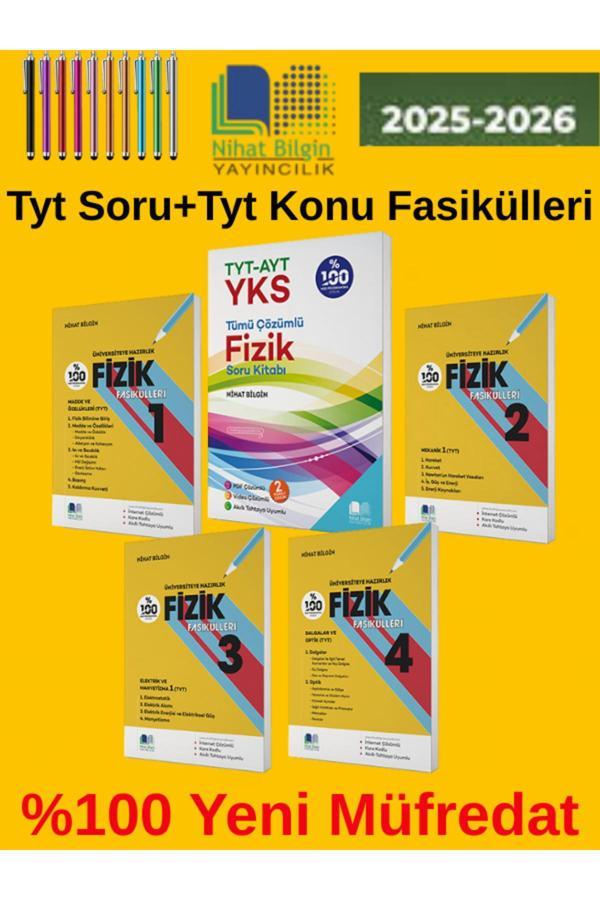 2025-2026 Yks Nihat Bilgin Tytayt Fizik Soru+Tyt Fizik Konu Fasikülleri (5Kitap) - Nihat Bilgin Yayıncılık - Image 1