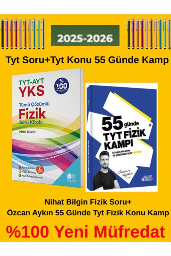Nihat Bilgin Yks 2025-2026 Tyt-Ayt Fizik Soru-Özcan Aykın 55 Günde Tyt Fizik Kamp - Nihat Bilgin Yayıncılık - Image 1