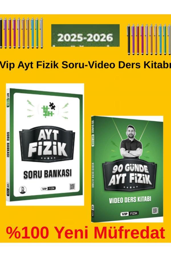 2025-2026 Yks Vip Fizik Ayt Fizik Soru Bankası -90 Günde Video Ders Notu Seti+Dokunmatik Kalem - Parlayan Projeler - Image 1