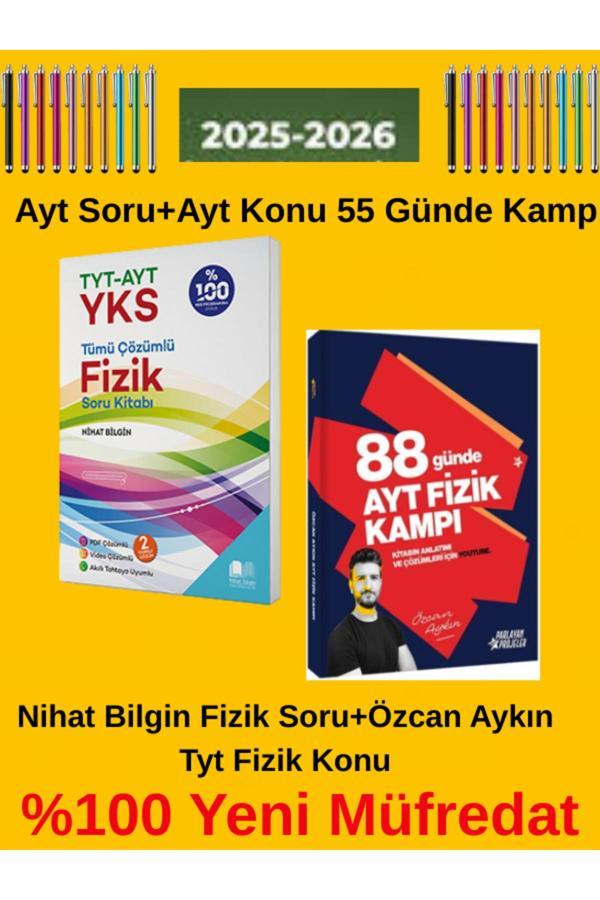 Nihat Bilgin Yks 2025-2026 Tyt-Ayt Fizik Soru-Özcan Aykın 88 Günde Ayt Fizik Kamp - Nihat Bilgin Yayıncılık - Image 1