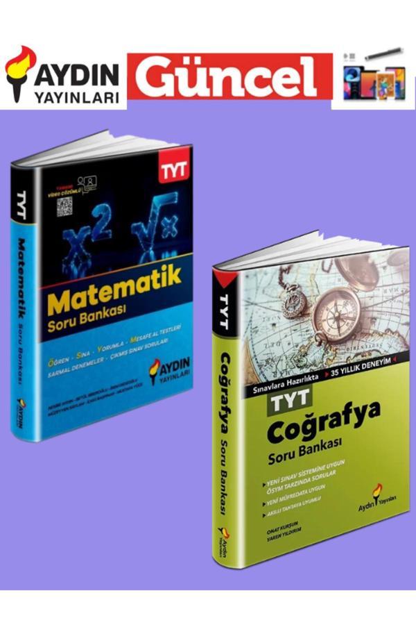 Aydın Yayınları 2025 Tyt Matematik-Coğrafya Soru Bankası Seti+Tablet Kalemi - Aydın Yayınları - Image 1