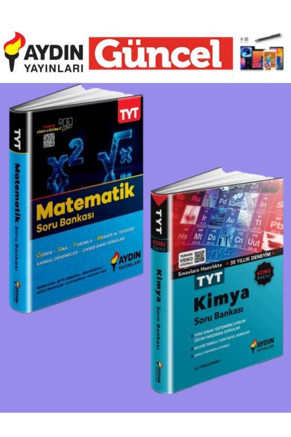 Aydın Yayınları 2025 Tyt Matematik-Kimya Soru Bankası Seti+Tablet Kalemi - Aydın Yayınları - Image 1