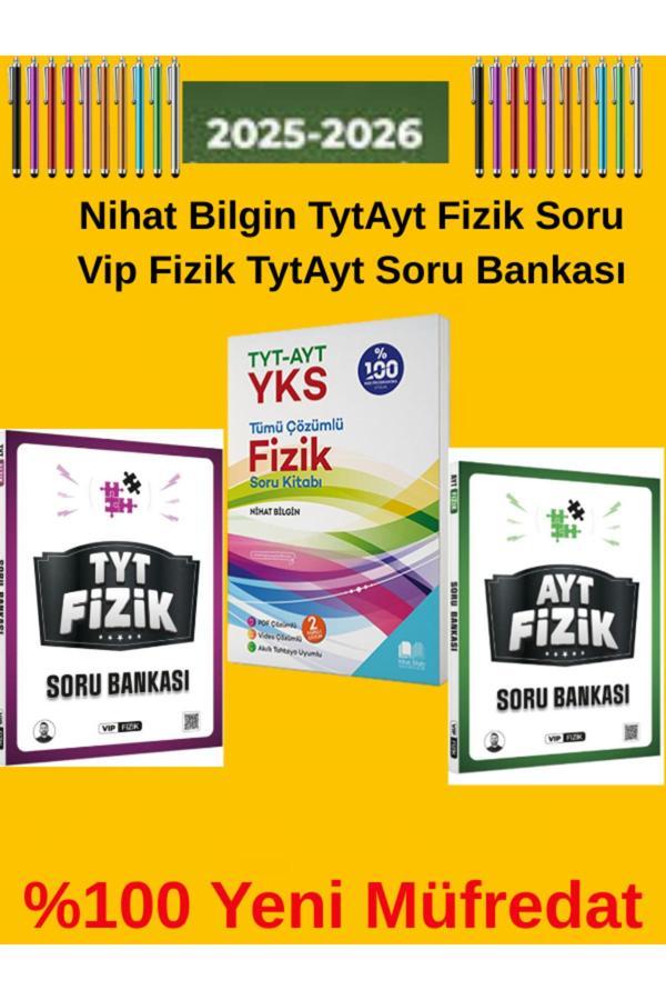 Nihat Bilgin Yks 2025-2026 Tyt-Ayt Fizik Soru-Vip Tyt-Ayt Fizik Video Çözümlü Soru Bankası - Nihat Bilgin Yayıncılık - Image 1