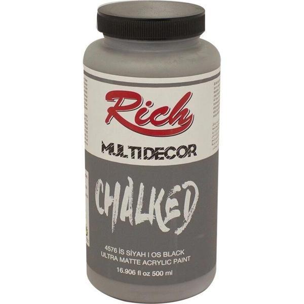 Supertrend Multi Decor Chalked Akrilik Boya 500 cc. 4576 İS SİYAHI - Image 1