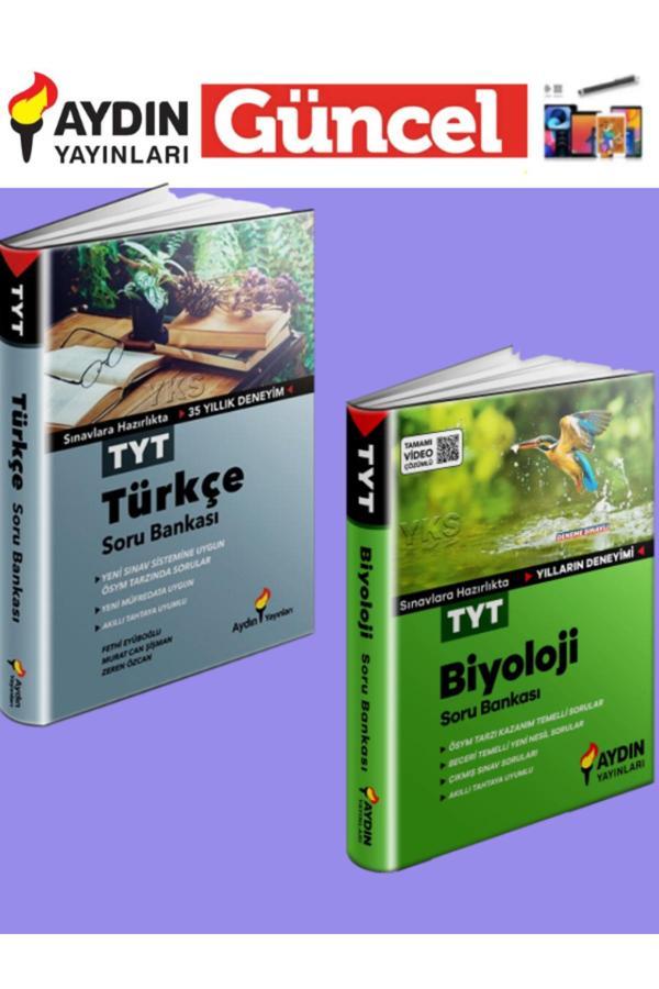 Aydın Yayınları 2025 Tyt Türkçe-Biyoloji Soru Bankası Seti+Tablet Kalemi - Aydın Yayınları - Image 1