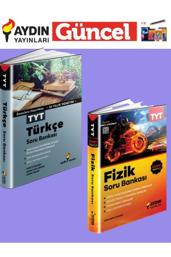 Aydın Yayınları 2025 Tyt Türkçe-Fizik Soru Bankası Seti+Tablet Kalemi - Aydın Yayınları - Image 1