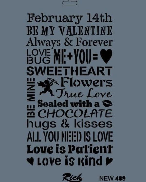 Supertrend Stencil Boyama Şablonu 25x35 cm. NEW-489 - Image 1