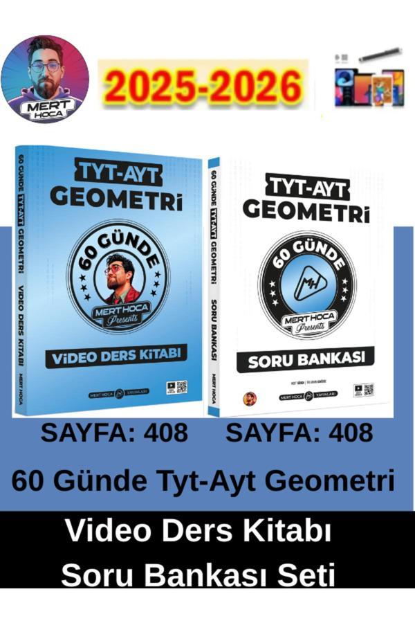 2026 60Günde Tyt-Ayt Geometri Video Ders Kitabı Soru Bankası Seti Merthoca+Android Kalem(Yeni Ürün) - Mert Hoca Yayınları - Image 1