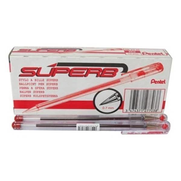 Supertrend BK77 Yağ Bazlı Roller Tükenmez Kalem KIRMIZI 12'li Kutu - Image 1