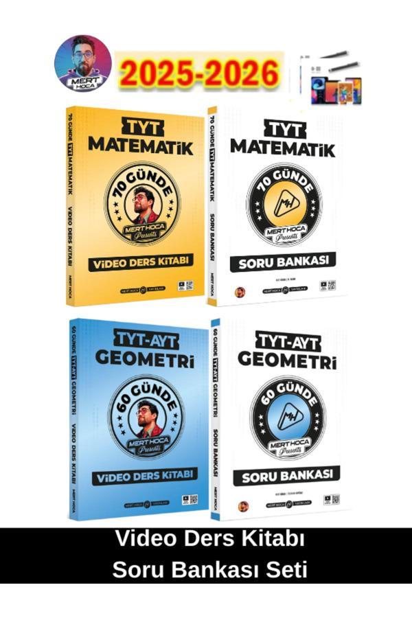 2026 70 Günde Tyt Matematik Soru-Video-2026 60 Günde Tyt-Ayt Geometri Soru-Video Kitabı - Mert Hoca Yayınları - Image 1