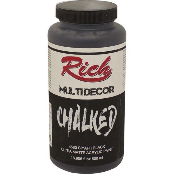 Supertrend Multi Decor Chalked Akrilik Boya 500 cc. 4580 SİYAH - Image 1