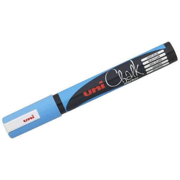 Supertrend Chalk 1.8-2.5 mm Yuvarlak Uç Su Bazlı Sıvı Tebeşir Kalemi Açık Mavi - Image 1
