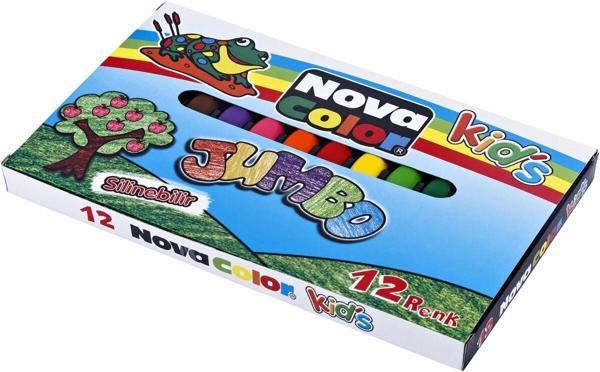 Supertrend Jumbo Üçgen Crayon Mum Boya 12 Renk - Image 1