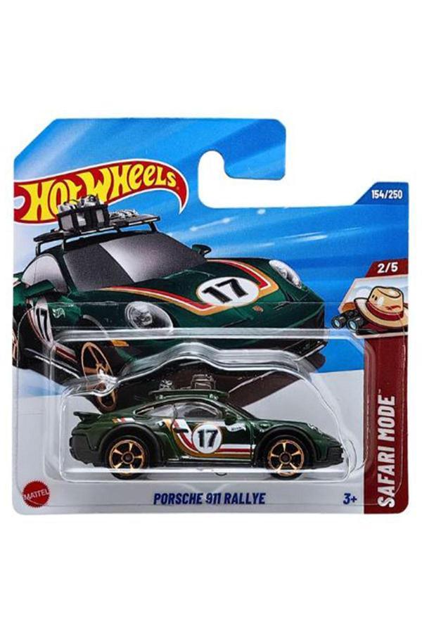 Hot Wheels - Porsche 911 Rallye Safari Mode - Yeşil (1/64) 2025 Case - Image 1