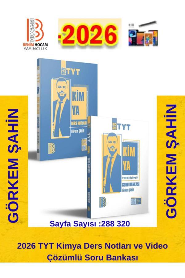 2026 Benim Hocam Tyt Kimya Ders Notları Ve Video Çözümlü Soru Bankası Seti+ Kalem(Yeni Ürün) - Bilgi Sarmal Yayınları - Image 1