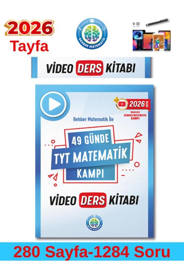 Rehber Matematik 2026 49 Günde Tyt Matematik Video Ders Kitabı+Android Kalem - Rehber Matematik - Image 1