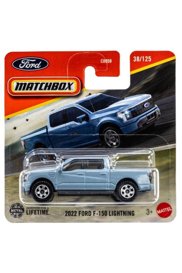 Matchbox 2022 Ford F-150 Lighting (1/64) Mavi - 2025 Case - Image 1
