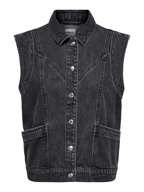 Only Onlkennedy Sl Waistcoat Kadın Denim Yelek 15278041 - Image 1