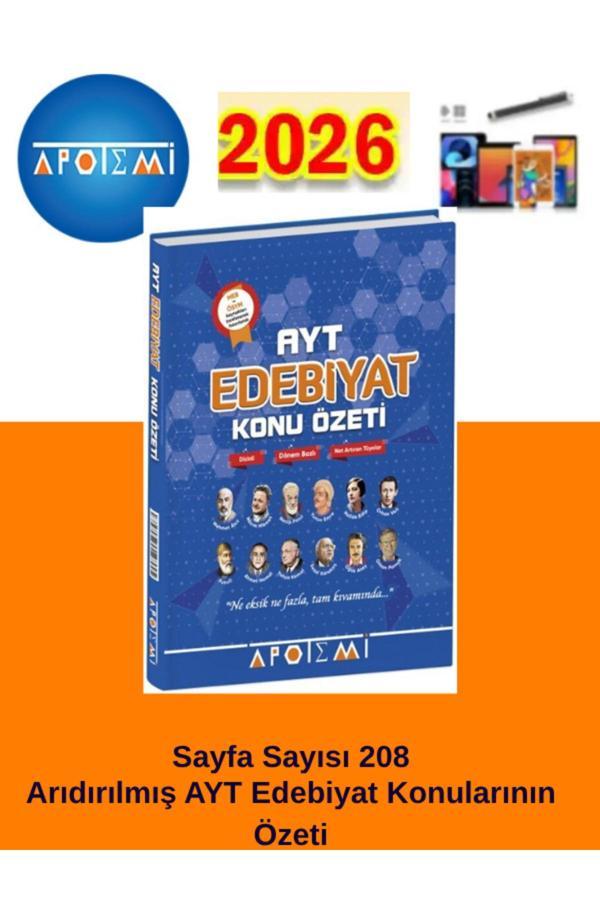 25-26 Apotemi Ayt Edebiyat Konu Özeti+Android Kalem - Apotemi Yayınları - Image 1