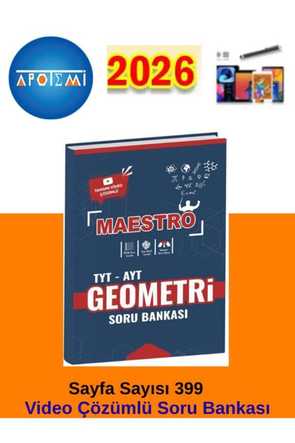 25-26 Apotemi Maestro Tyt Ayt Geometri Soru Bankası+Android Kalem - Apotemi Yayınları - Image 1