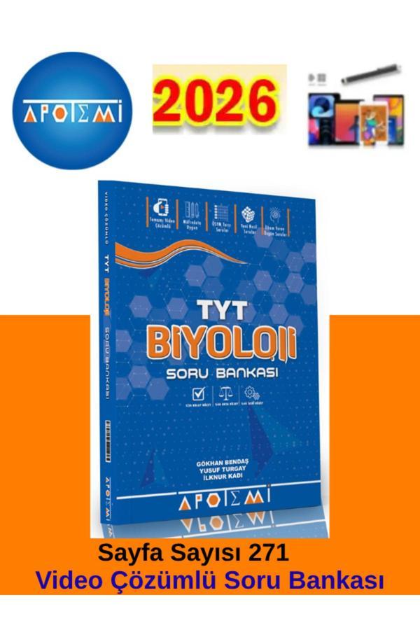 25-26 Apotemi Yayınları Tyt Biyoloji Soru Bankası+Android Kalem - Apotemi Yayınları - Image 1