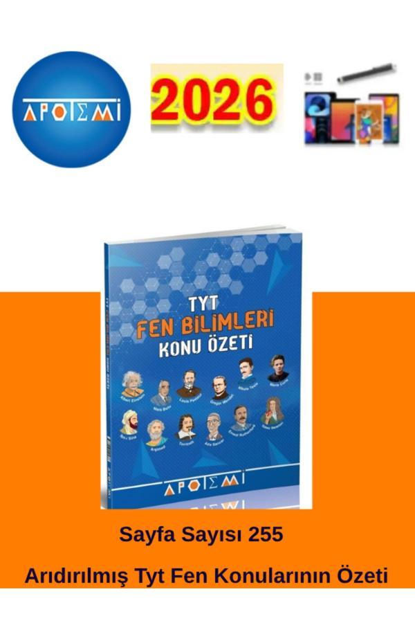 25-26 Apotemi Yayınları Tyt Fen Bilimleri Konu Özeti+Android Kalem - Apotemi Yayınları - Image 1