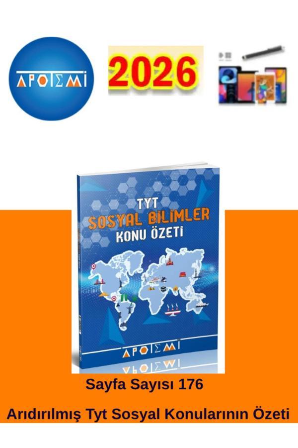 25-26 Apotemi Yayınları Tyt Sosyal Bilimler Konu Özeti+Android Kalem - Apotemi Yayınları - Image 1