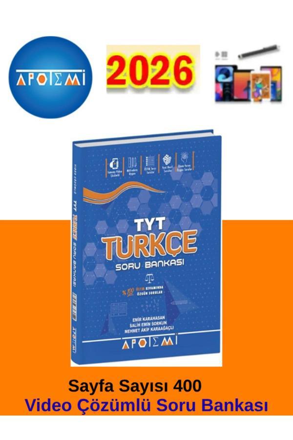 25-26 Apotemi Yayınları Tyt Türkçe Soru Bankası+Android Kalem - Apotemi Yayınları - Image 1