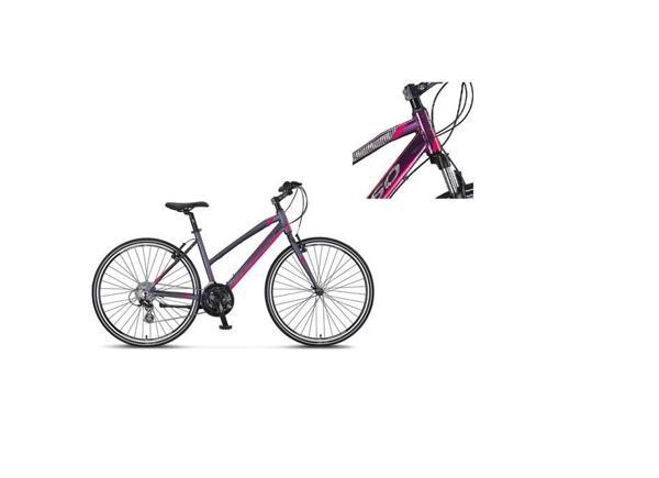 MOSSO LEGARDA-2321-LDM-V KADIN ŞEHİR BİSİKLETİ 460H 28 JANT 21 VİTES MÜRDÜM PEMBE - Image 1