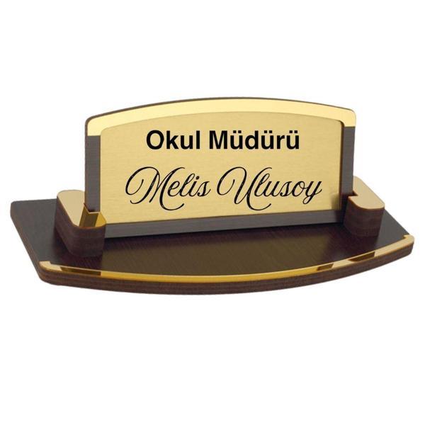 Kişiye Özel Öğretmen Masa İsimliği – Ahşap Zarif Tasarım - Image 1