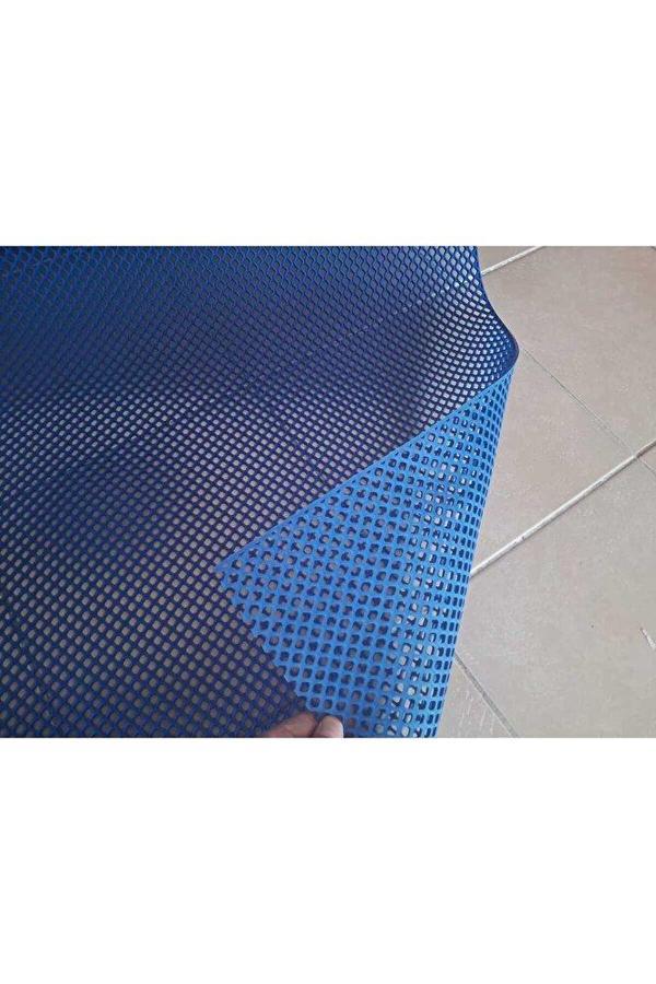 PVC PASPAS 120 X 250 CM MAVİ BANYO KAYMAZ YER ZEMİN MATI S-MAT ZİNCİR DESEN - Image 1