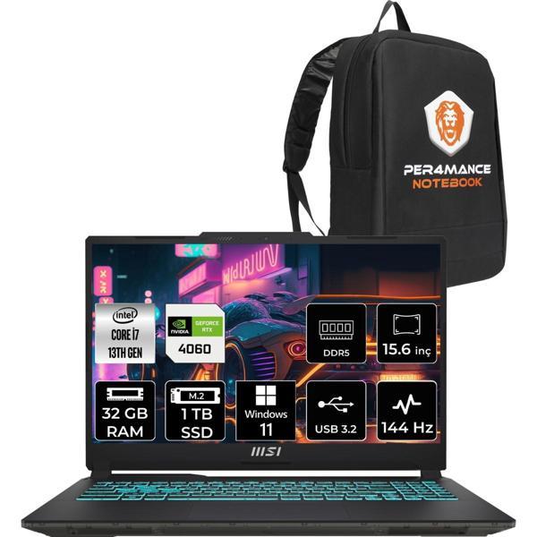 Msı Cyborg 15 Intel Core I7-13620H 32GB 1tb SSD RTX4060/8GB 15.6" Fhd 144Hz W11H Taşınabilir Bilgisayar A13VF-893XTR & P - Image 1