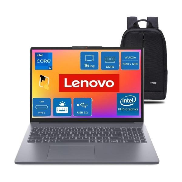 Ideapad Slim 3 16IRH10 Intel Core I7 13620H 16GB 512GB+512GB SSD Windows 11 Pro 16" Fhd Taşınabilir Bilgisayar 83K2001VT - Image 1