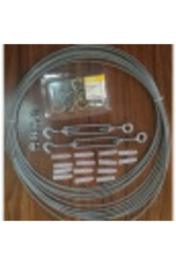 File Montaj Mazemesi 2 Metre Uyumlu Kanca Dubel Çelik Halat File Montaj Aparatı - Image 1