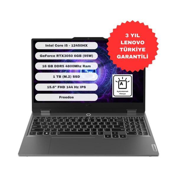 LOQ GTI1 15IAX9 Intel Core I5 12450HX 16 GB 1tb SSD RTX3050 Freedos 15.6" Fhd Taşınabilir Bilgisayar 83GS00QBTR - Image 1