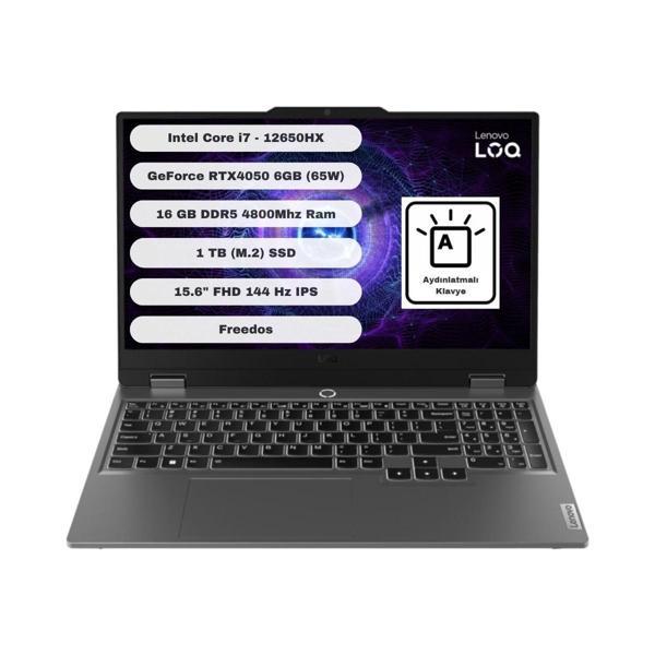 LOQ Gtı1 Intel Core I7 12650HX 16GB 1tb SSD RTX4050 Freedos 15.6'' Fhd Taşınabilir Bilgisayar 83LK002VTR - Image 1