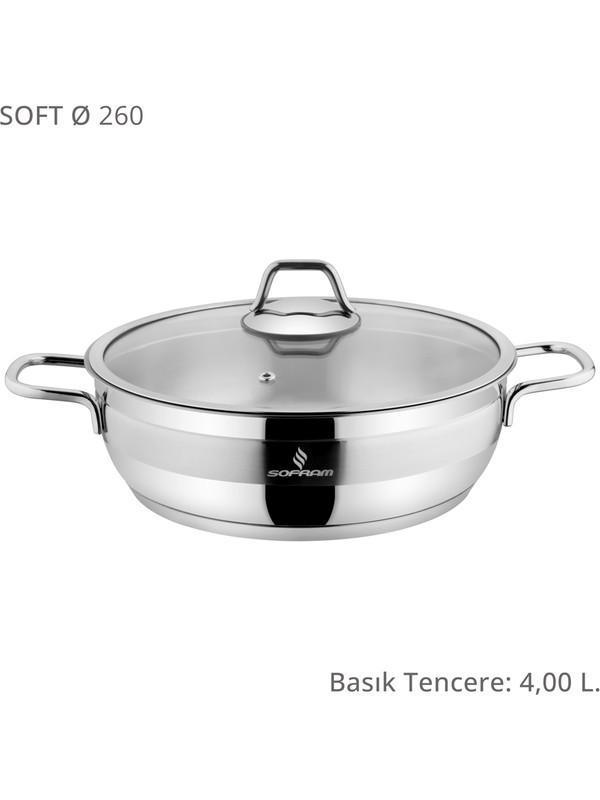 SOFRAM Soft 26 cm Basık Tencere - Image 1