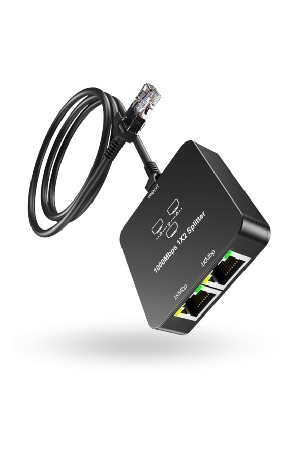 Büro Ev Ofis Cihazları için RJ45-2HUB Gigabit Splitter Adaptör - Image 1