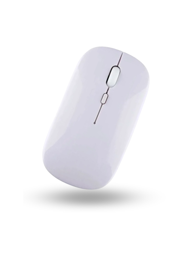 Büro Ev Ofis Bilgisayarı için Beyaz Bluetooth Mouse - Image 1