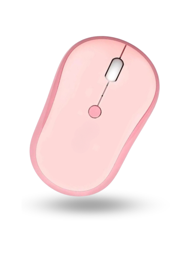 Büro Ev Ofis Bilgisayarı için Pembe WiFi Mouse - Image 1
