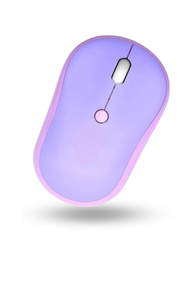 Büro Ev Ofis Bilgisayarı için Mor WiFi Mouse - Image 1