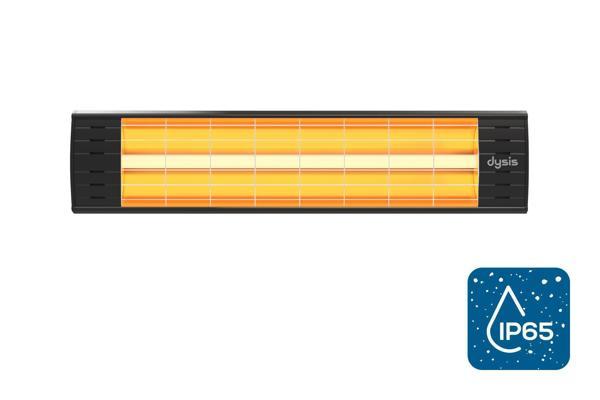 Dysis DH-7452 Art Plus Karbon Serisi IP65 Suya-Toza Dayanıklı 2300 W Siyah İç/Dış Mekan Isıtıcı - Image 1