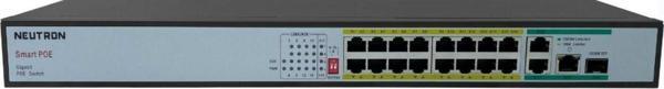 Neutron NT-PS16-260 16 Port Poe 3 port GB Uplink 1 Port GB SFP 250 Metre 260W Poe Switch - Image 1