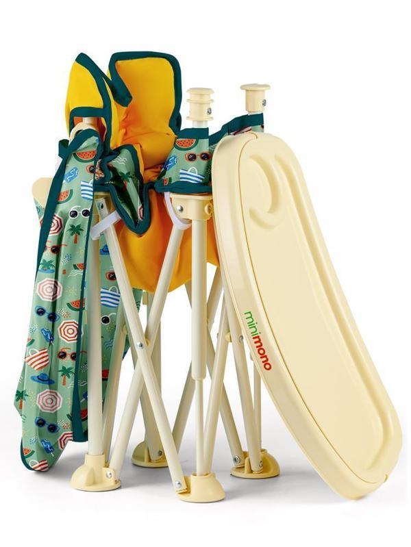 Minimono Tenteli Portatif  Mama Sandalyesi - SarıStandart - Image 1