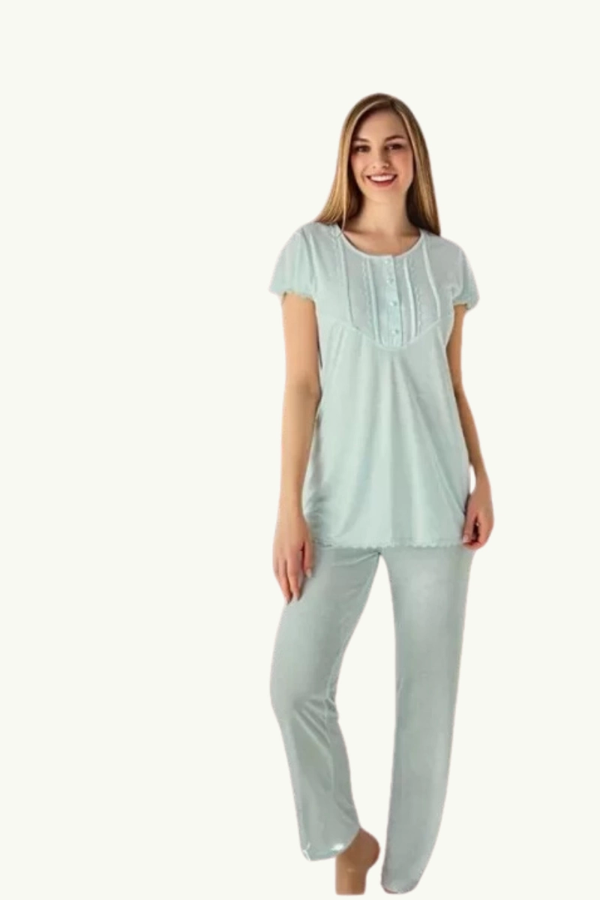 Kadın Pijama Takım 23404 Yeşil - Image 1